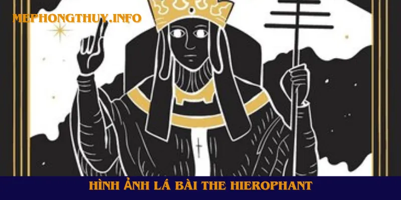 Mô tả hình ảnh lá bài The Hierophant